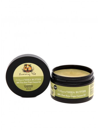SUNNY ISLE WHIPPED SHEA BUTTER WITH 100% PURE JAMAICAN BLACK CASTOR OIL 4OZ