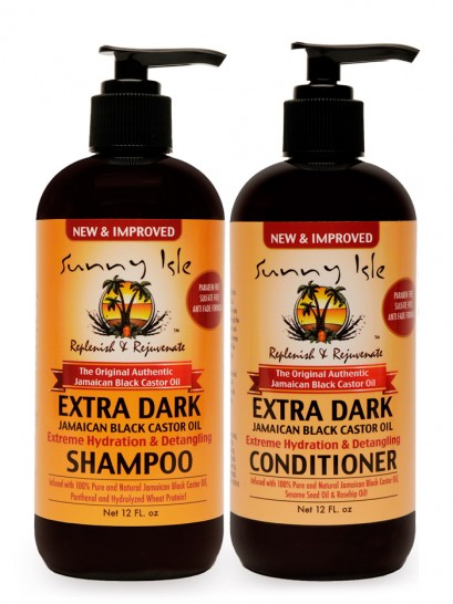 SUNNY ISLE JBCO INTENSIVE REPAIR MASQUE WITH EXTRA DARK HYDRATION & DETANGLING SHAMPOO AND CONDITIONER 12OZ KIT