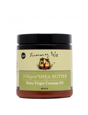 SUNNY ISLE WHIPPED SHEA BUTTER WITH EXTRA VIRGIN COCONUT OIL 8OZ