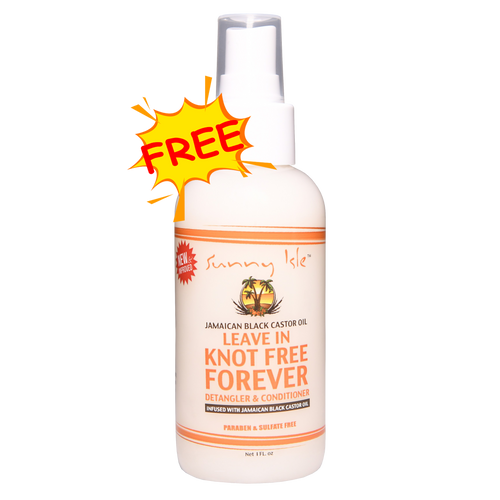 FREE ONLY! NEW & IMPROVED SUNNY ISLE KNOT FREE FOREVER LEAVE IN CONDITIONER 1OZ